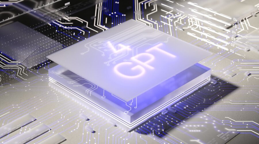 a computer chip with the word gpt printed on it