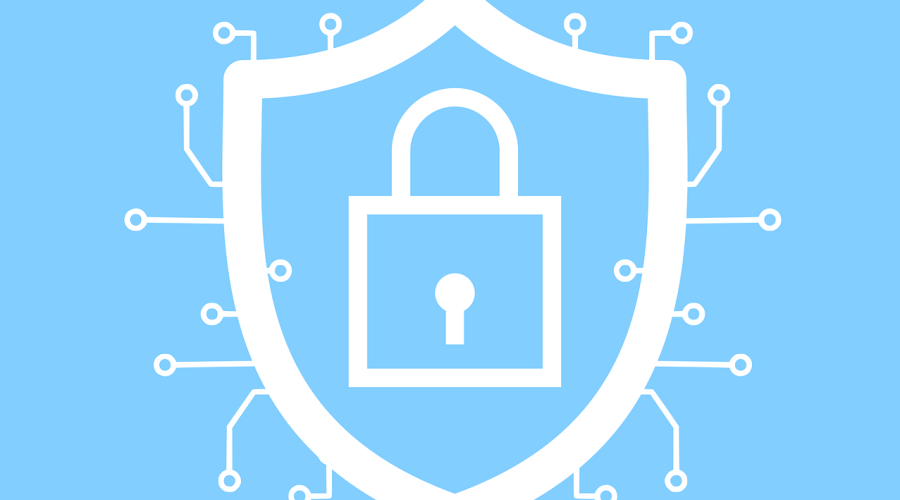 Free cybersecurity lock encryption vector