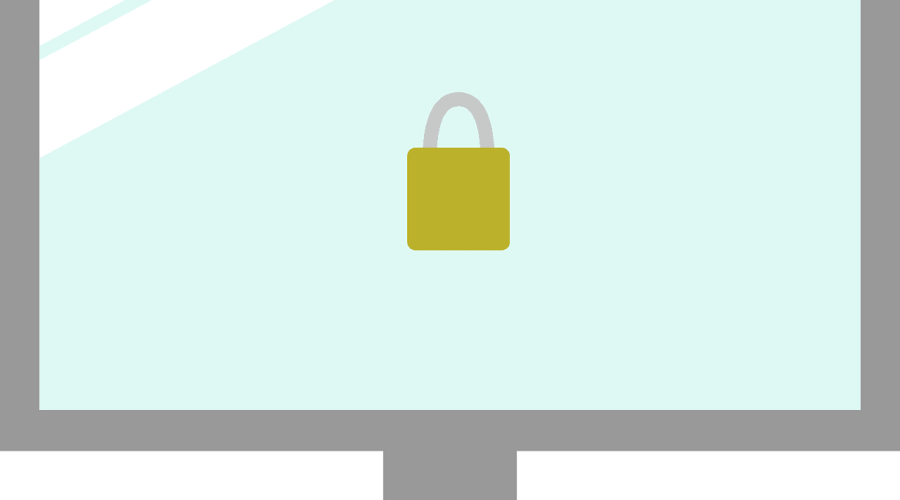 Free security lock protect vector
