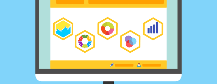 Free statistic survey website vector