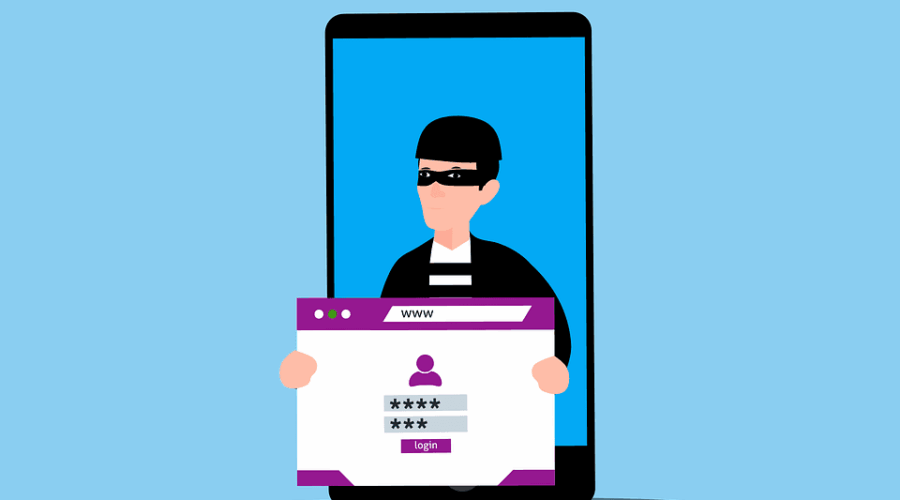 Free phishing scam website vector