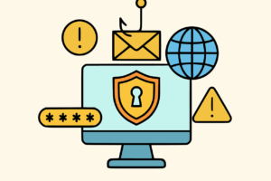 Free cybercrime security scam vector