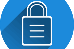 Free castle security locked vector