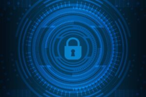 Free cyber security technology network illustration