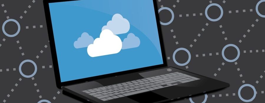 Free cloud computer backup illustration