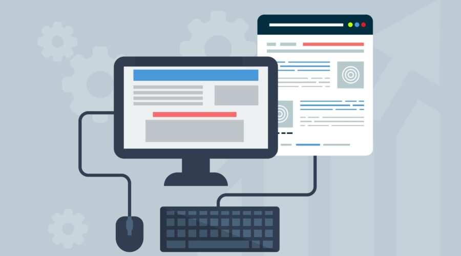 Free web design user interface website illustration