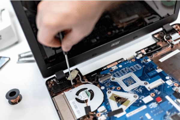 computer being repaired