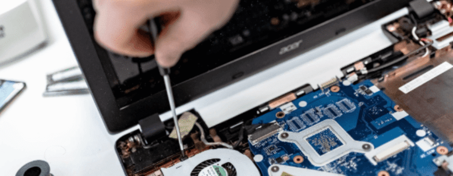computer being repaired